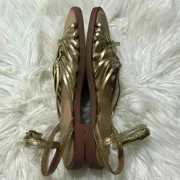 Zara kids multi strap gold sandals - Picture 5 of 10